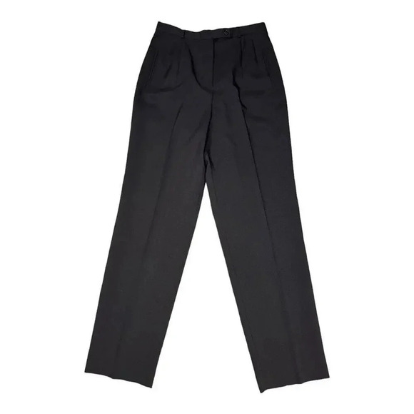 NEW Larry Levine Sport Women’s Size 10 Black Stretch‎ Straight Leg Pants NWT - Picture 1 of 6